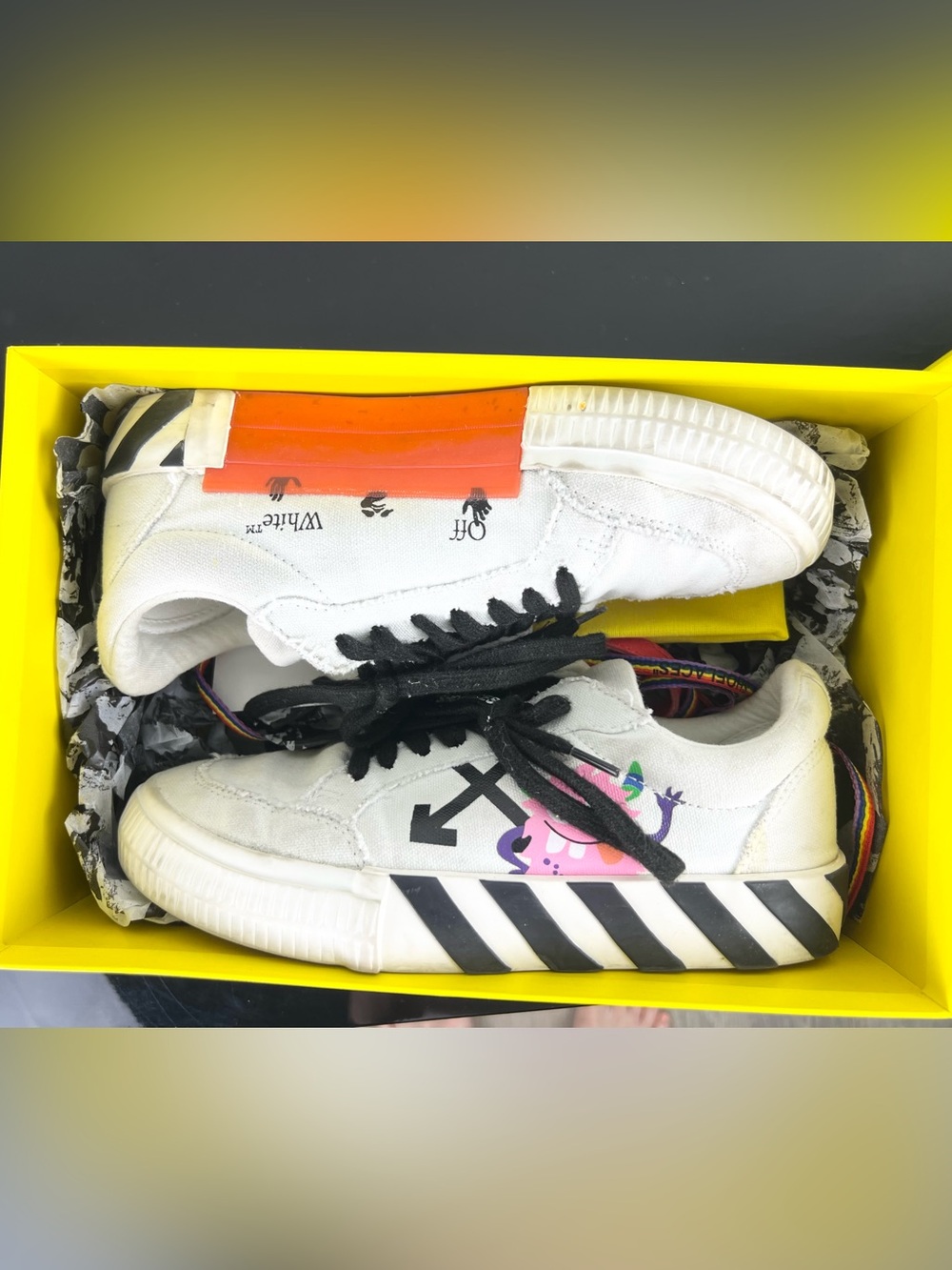Off-White Kids Monster Sneakers, White, 35 EU